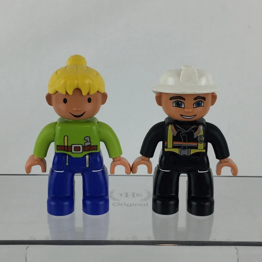 LEGO Duplo Figure Lot 9 piece Town People Construction Kids Twins‎ People